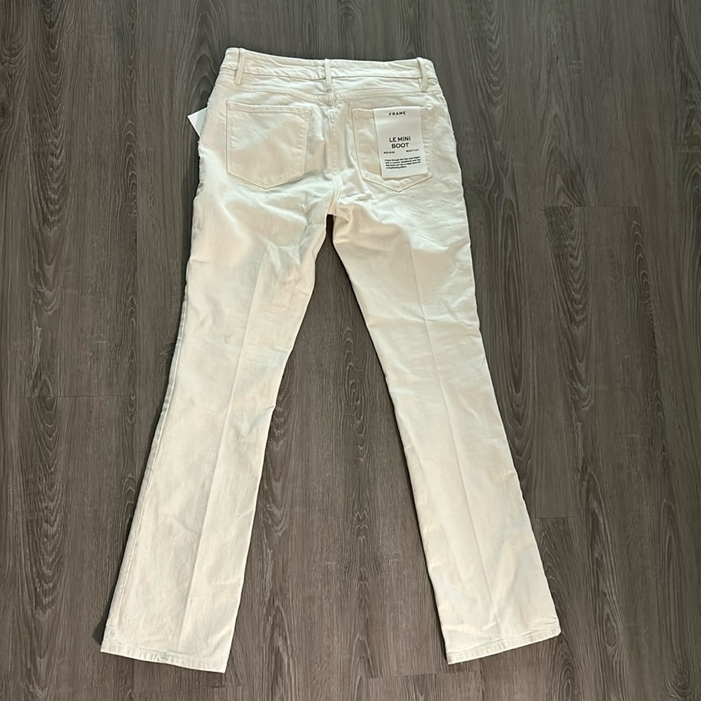 Frame Le Mini Boot Jean White